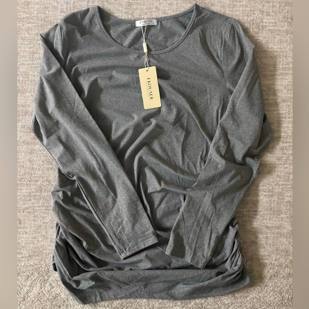 Gray Women's Maternity Top